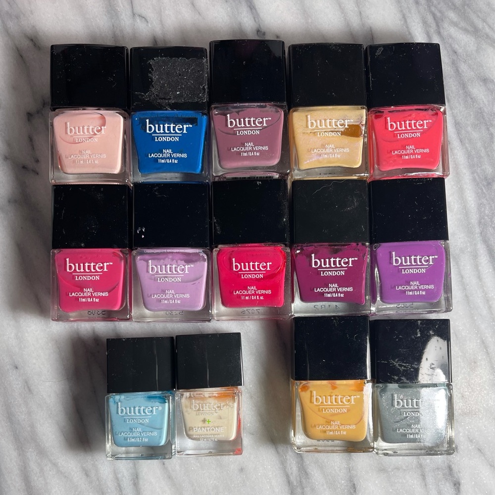 Lot of 14 Butter London Nail Polishes Lacquer